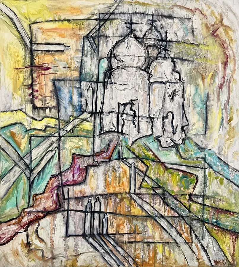 Imagen de The Apostolic Church de IMARY, tamaño: 100 × 90, hecho de canvas, oil, medio Painting, con un precio de €5000