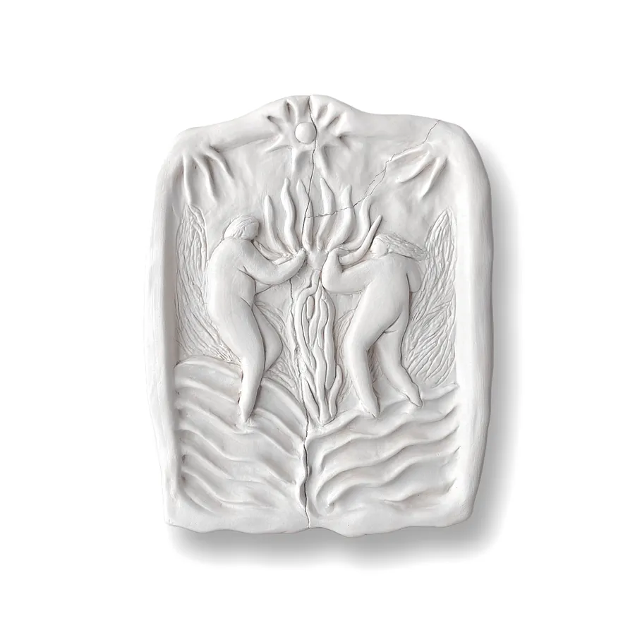 Imagen de Women under the sun de Diana Ruban , tamaño: 34 х 26,5 х 3 cm, hecho de ceramics, medio Sculpture, de Georgia, parte de la serie Ceramics and modeling