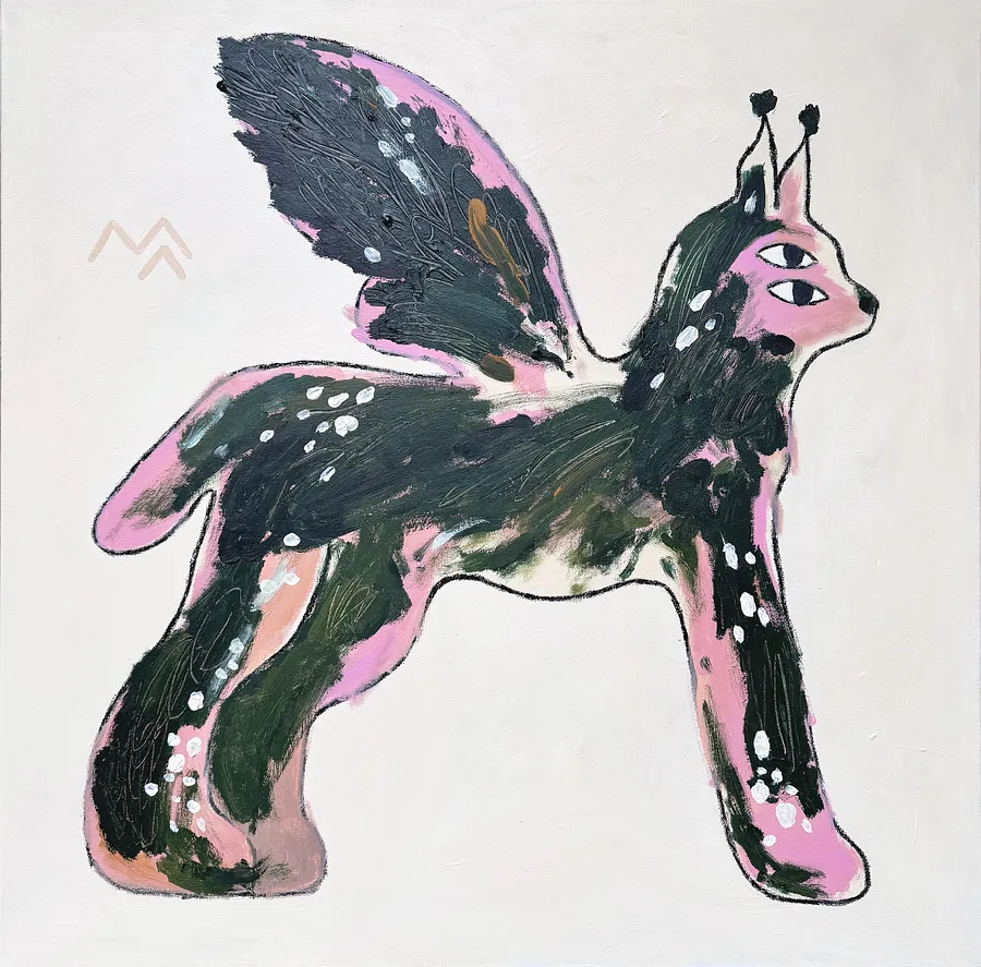 Imagen de Риселик de Marta Leshak, tamaño: 80x80cm, hecho de акрил, пастель, полотно, medio Pintura, de Львів, con un precio de $250