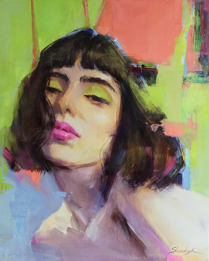 Imagen de Reflective de Tetiana Shendryk, tamaño: 60 × 75 cm, hecho de acrylic on canvas, medio Painting