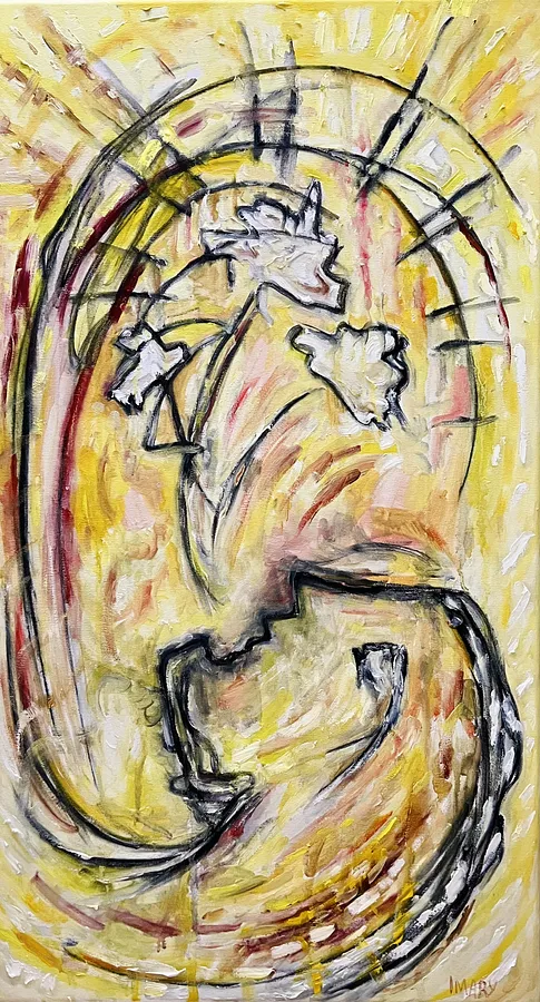 Imagen de Bride de IMARY, tamaño: 90 × 50 , hecho de canvas , oil, medio Painting, parte de la serie Metanoia, con un precio de €3900