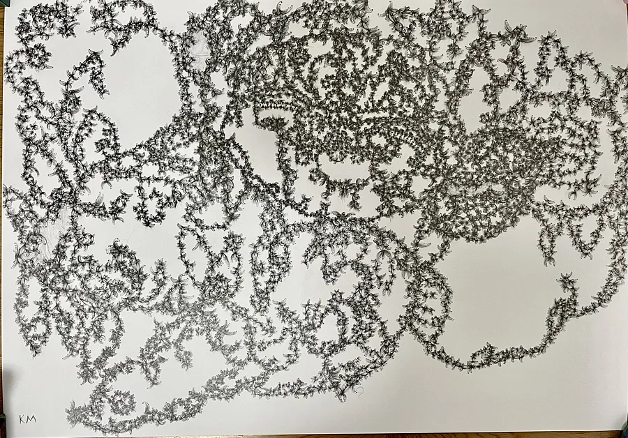Immagine di «Зірка» di Кіра Микитенко, dimensioni: Парір 59, 4 x 84, 1 см, materiali: Олівець , medium: Графіка, città: Україна, prezzo: Prezzo su richiesta
