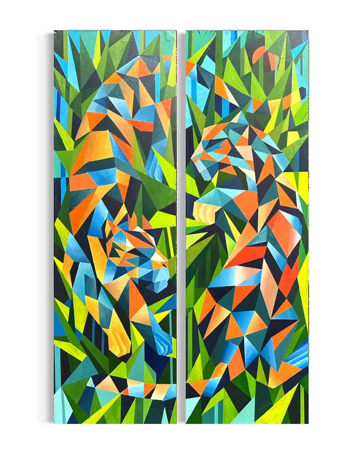 Image of Танок by Eduard Rybalevskyi, size: 160x100, made of Acrylic on canvas, Painting medium, from Kyiv