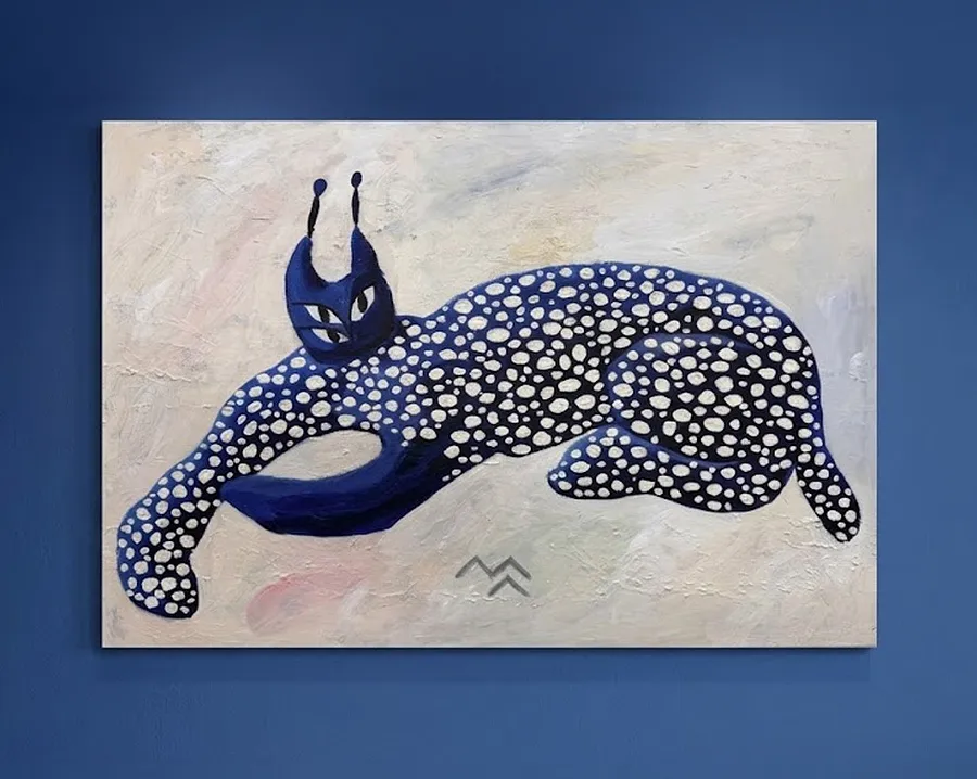 Immagine di рисюлька-синюлька di Marta Leshak, dimensioni: 60x40cm, materiali: акрил, полотно, medium: Pittura, città: Львів, prezzo: $200