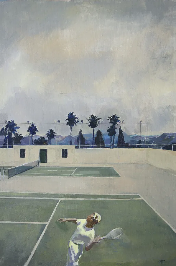 Image of "Match Point", 2020, acrylic on canvas, 90x55 cm  by Оксана Титенко , size: 90x55 cm, Painting  medium