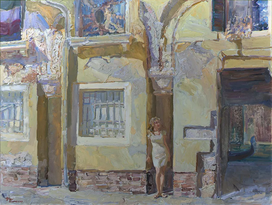 Immagine di "Time flows. Italy", oil on canvas, 90x120 cm di Оксана Титенко , dimensioni: 90x120 cm, medium: Painting 
