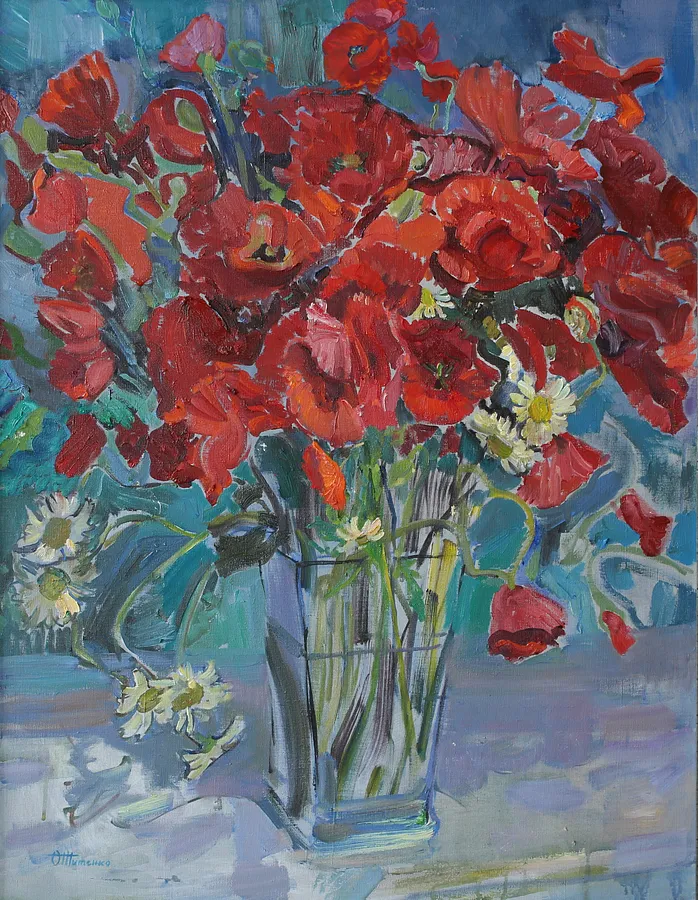 Immagine di "Summer Flower" 2017, oil on canvas 90х70 cm di Оксана Титенко , dimensioni: 90х70 cm, medium: Painting 