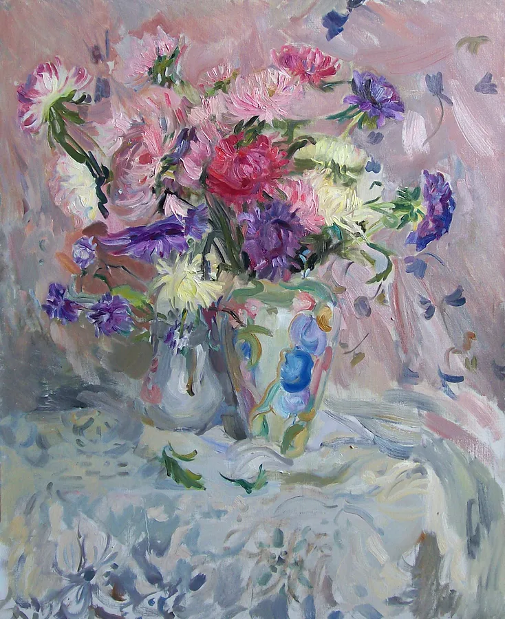 Immagine di "Flowers", oil on canvas, 80х65 cm di Оксана Титенко , dimensioni: 80х65 cm, medium: Painting 
