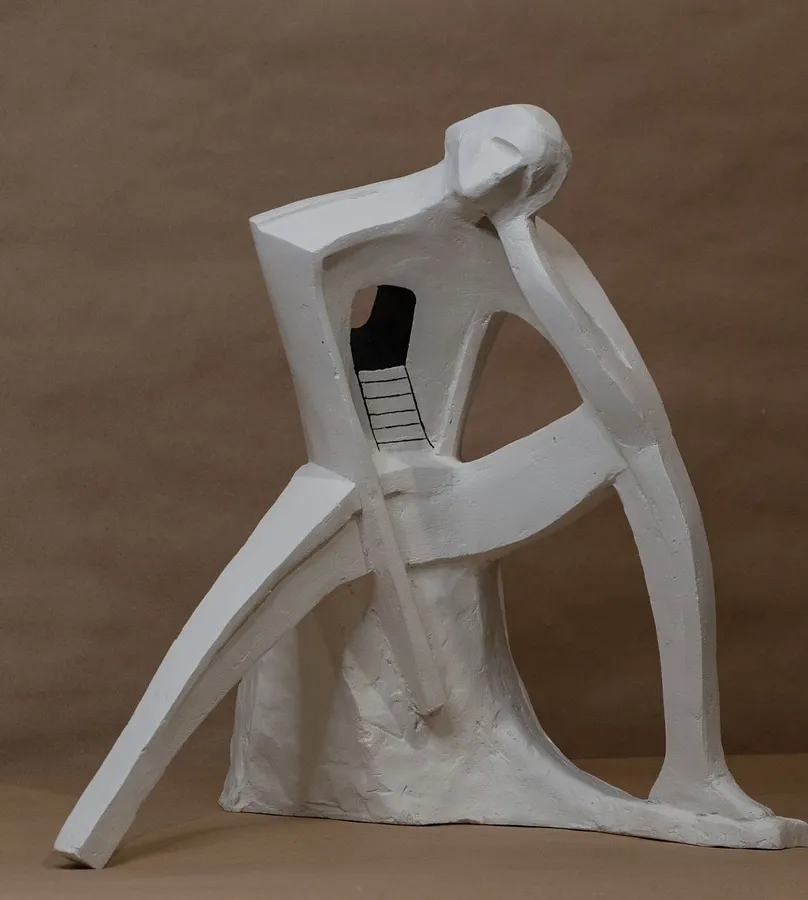 Image of Шлях до себе by Illya Tkachenko, size: 40x40x40, made of Гіпс, акрил., Sculpture medium, from Львів, priced at $300 (≈ 13,695 грн)
