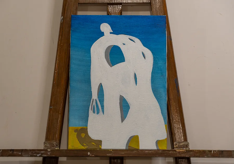 Image of Series of works “On the Beach” / 2 by Illya Tkachenko, size: 20x30, made of Acrylic on canvas, Painting medium, from Lviv, part of the On the beach series, priced at $150 (≈ 6,847 грн)