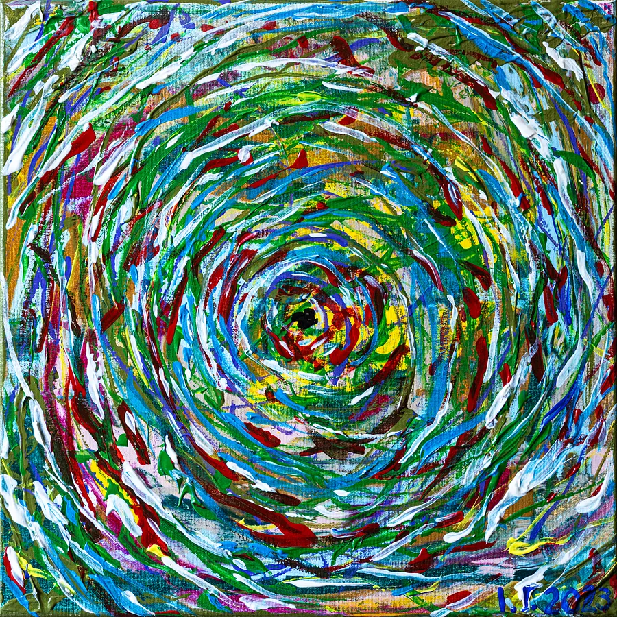 Image of Вихор з мого сну by Іван Гаврилко, size: 40х40, made of Полотно, акрил, дивні сни, м'ятний чай, Painting medium, from Львів, priced at €100 (≈ 5,127 грн)