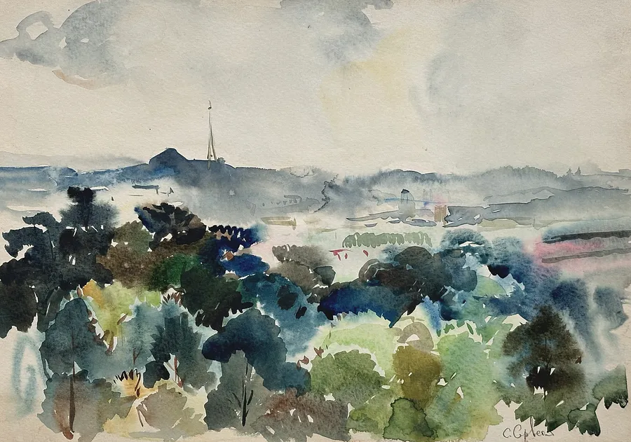 Immagine di Львів di Станіслав Серветник, dimensioni: 26х36, materiali: акварель, medium: акварелі, città: Львів