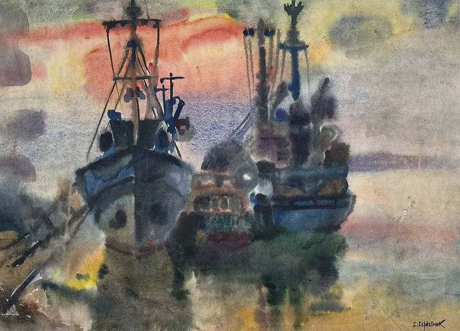 Image of очаків by Станіслав Серветник, size: 42х58, акварелі medium