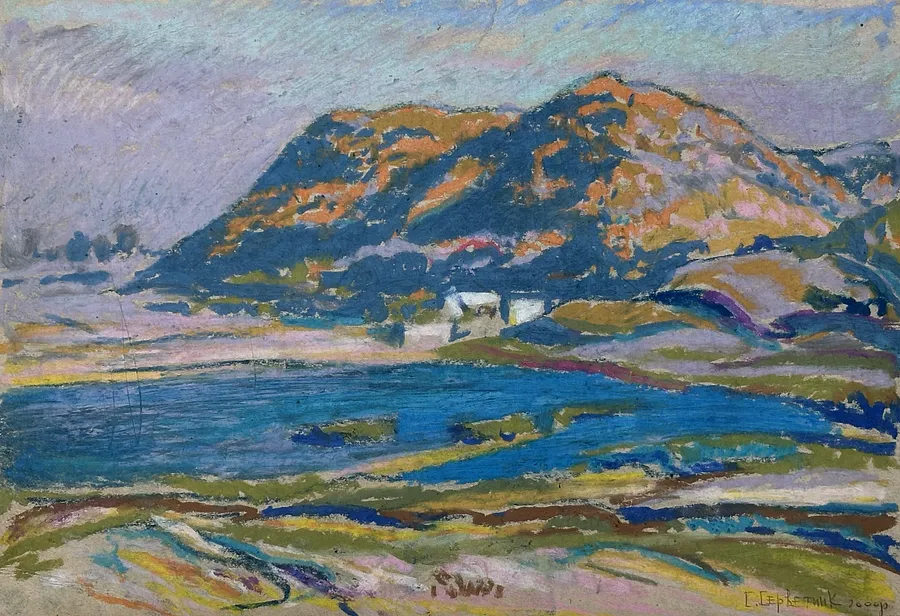Immagine di Untitled di Станіслав Серветник, medium: пастелі