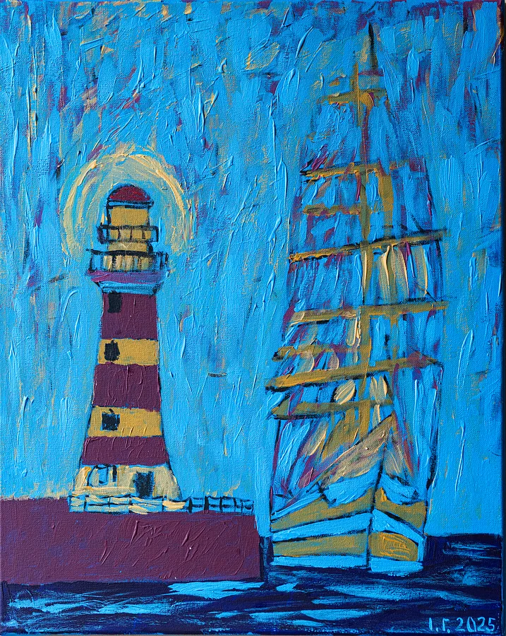 Image of Повернення додому by Іван Гаврилко, size: 40×50 см, made of Полотно на підрамнику, акрил, лак, Painting medium, from Добропілля