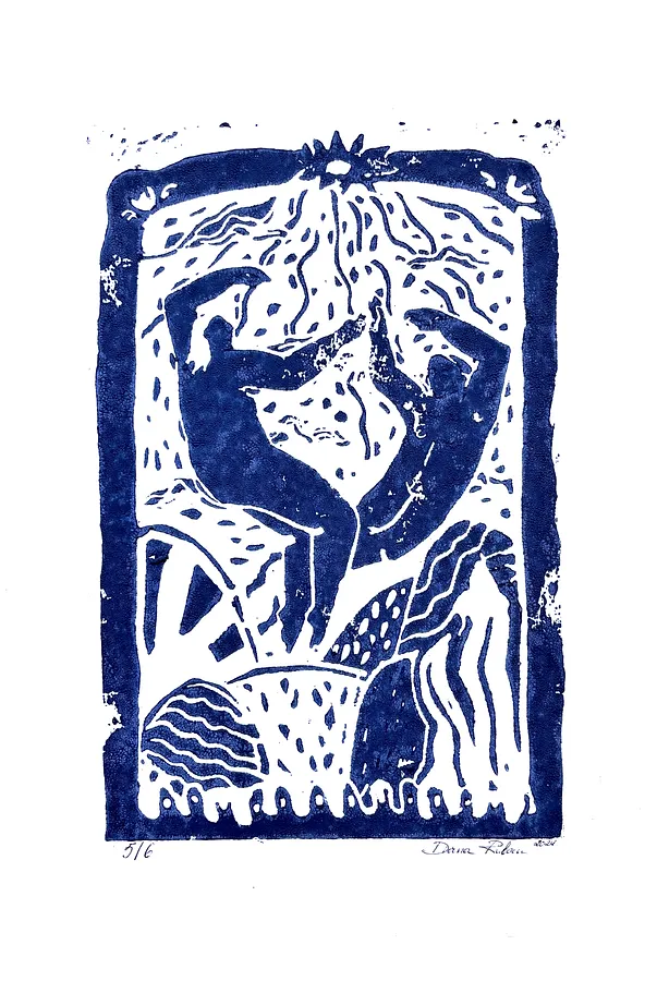 Image de Untitled par Diana Ruban , taille : 30x20 cm , médium Graphics, faisant partie de la série Linocut, graphics, au prix de $300