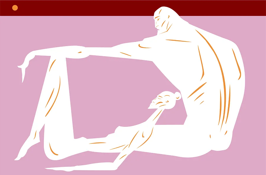 Image of Together by ARTUR SOLETSKYI, size: 200 × 130 cm, made of Acrylic, Canvas, Painting medium