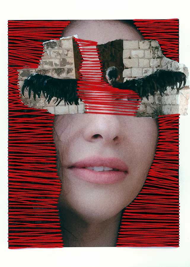 Image of THE SAME THREAD, 7 by Polina Rais, Mixed media medium, part of the THE SAME THREAD series
