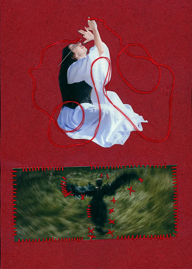 Image of THE SAME THREAD, 5 by Polina Rais, Mixed media medium, part of the THE SAME THREAD series