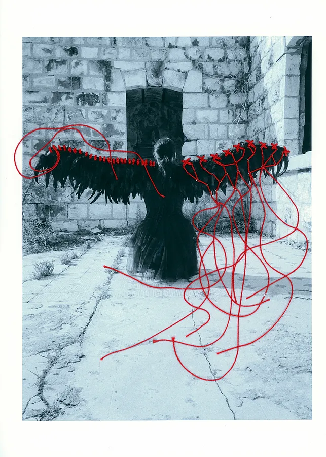 Image of THE SAME THREAD, 6 by Polina Rais, Mixed media medium, part of the THE SAME THREAD series