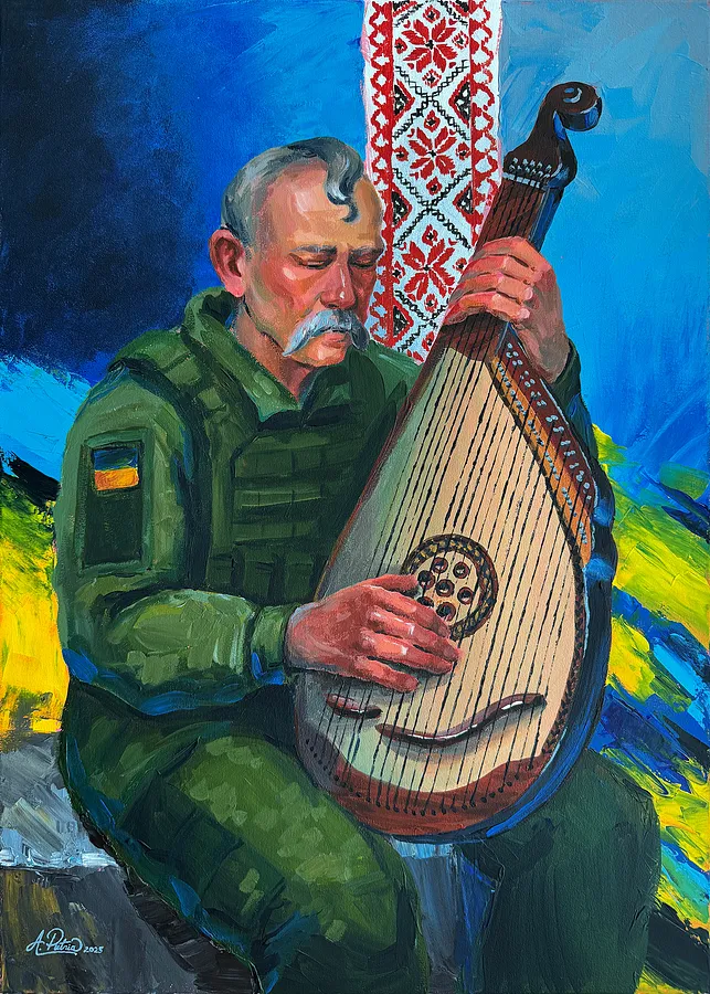 Image of Мелодія, що зігріває душу by Аліса Путня, size: 70 x 50 см, made of Акрил на полотні, Painting medium, from м. Київ, part of the Українські мотиви series, priced at $150