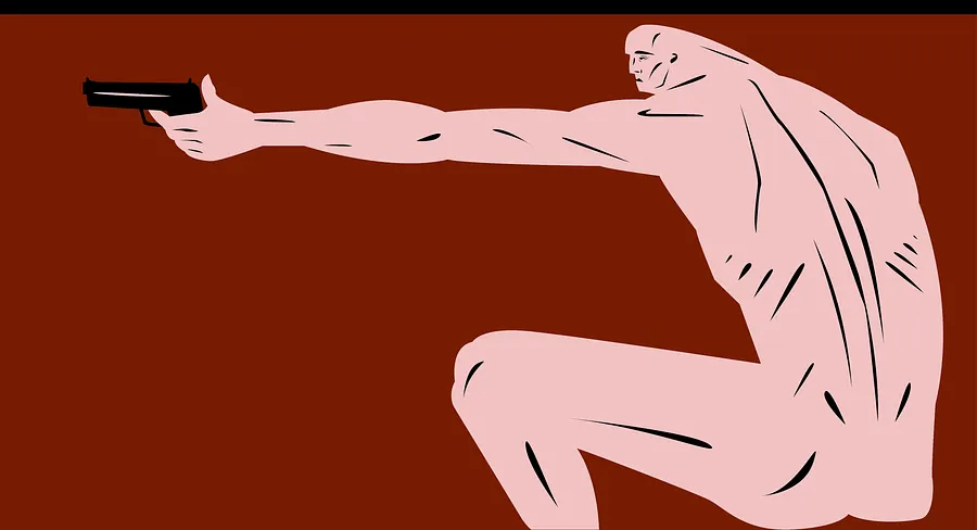 Image of One Shot by ARTUR SOLETSKYI, size: 180 × 100 cm, made of Acrylic, Canvas, Painting medium, priced at Price on request
