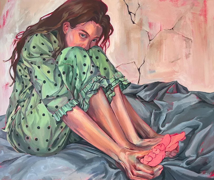 Immagine di Internal Supports di Кароліна Бундаш, dimensioni: 50x60 cm, materiali: Acrylic, canvas, medium: Живопис, città: Lviv, prezzo: €630