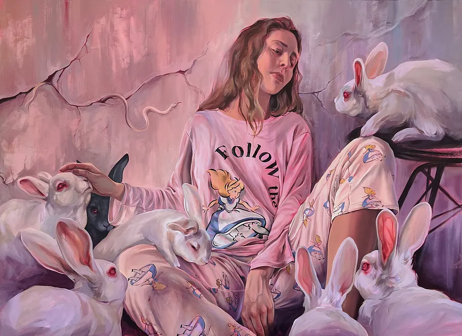 Immagine di Time Has Come di Кароліна Бундаш, dimensioni: 70x110 cm, materiali: Acrylic, canvas, medium: Живопис, città: Lviv, prezzo: €1800