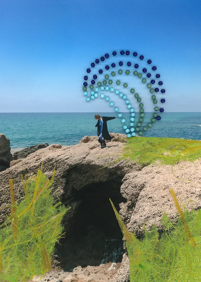 Image of A Path That Emerges Through Movement, 1 by Polina Rais, Mixed media medium, part of the A Path That Emerges Through Movement series