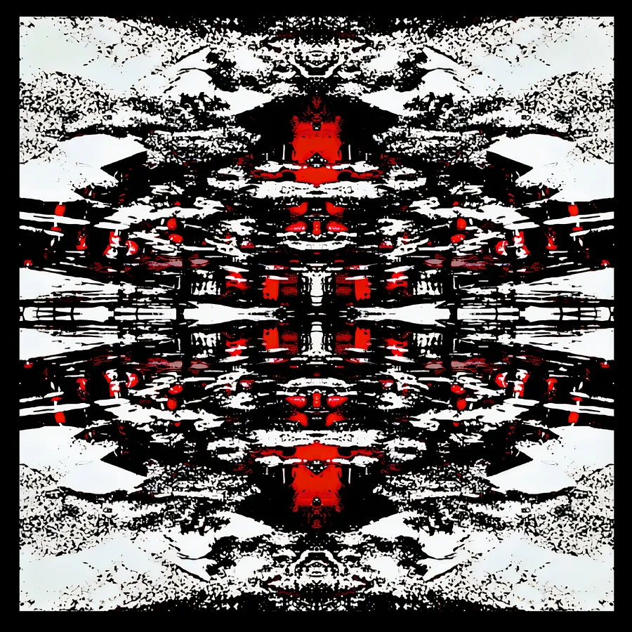 Image of "Two Worlds" by Tetiana Kononenko (Tanta), made of JPG, 300 DPI, Photoart medium, from Sumy, part of the "Pain borders" series