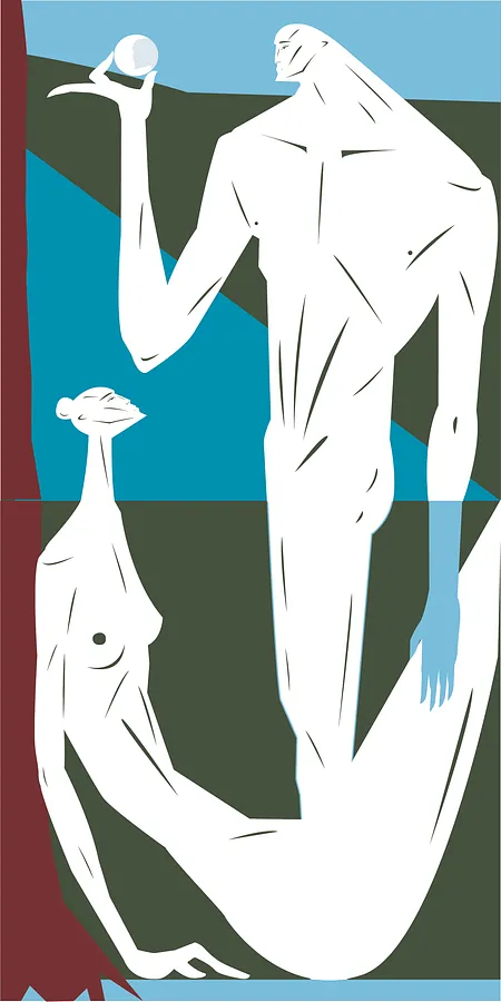 Bild von Спокуса von АРТУР СОЛЕЦЬКИЙ, Größe: 300 x 150 cm, hergestellt aus Акрил, Полотно, Живопис Medium