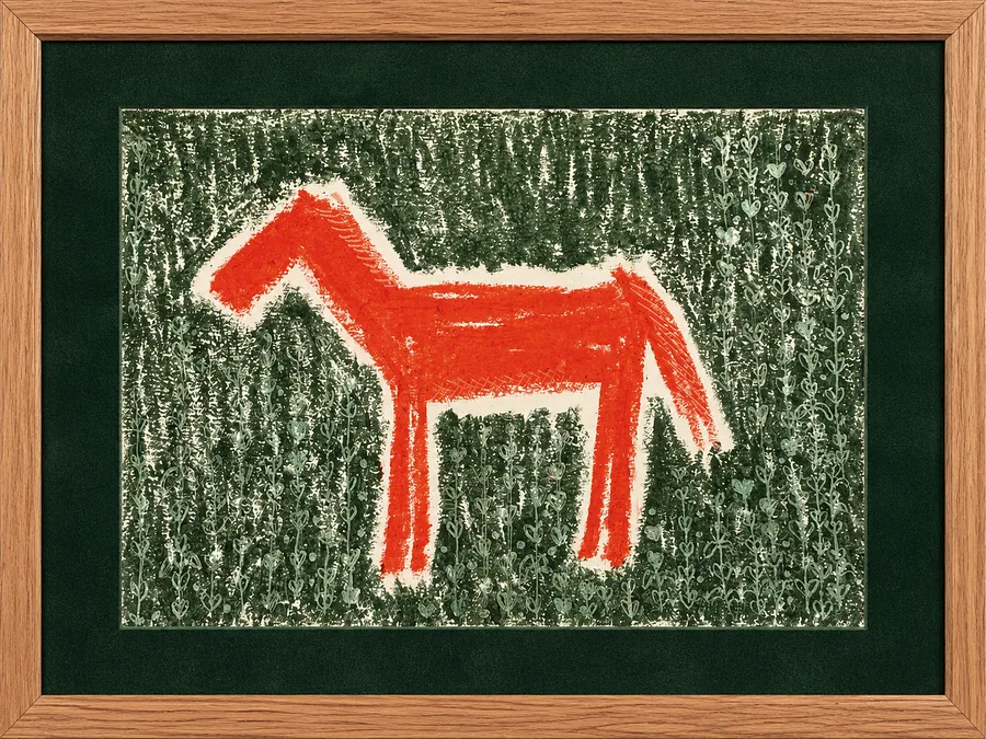 Image of Кінь пасеться сам by Yuliya Znak, size: 10х15, made of Пастелі, Пастелі medium, from Львів