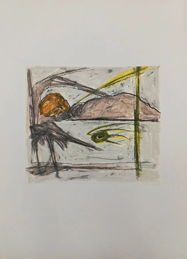 Image de Death par Вікторія Граб, taille : 15*15, fabriqué avec олійна пастель, médium Графіка, de Львів, au prix de $80
