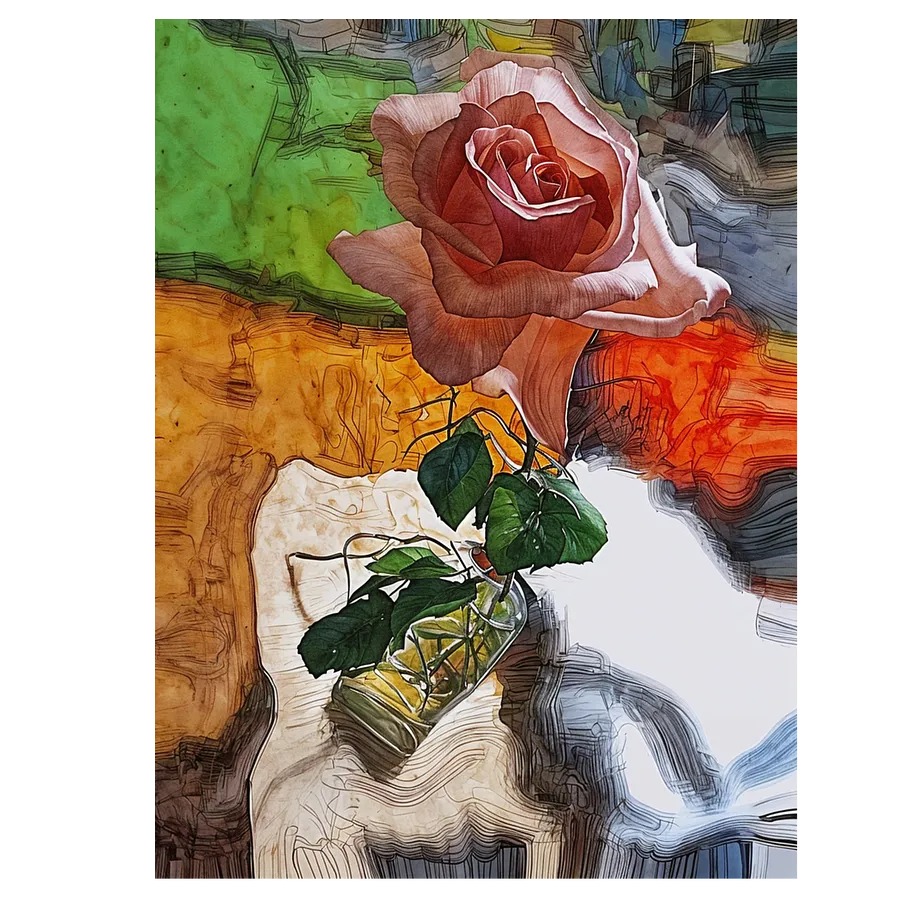 Image of "Instant in reflection" by Tetiana Kononenko (Tanta), made of JPG, 300 DPI, Photoart medium, from Sumy, part of the "Fragility" series