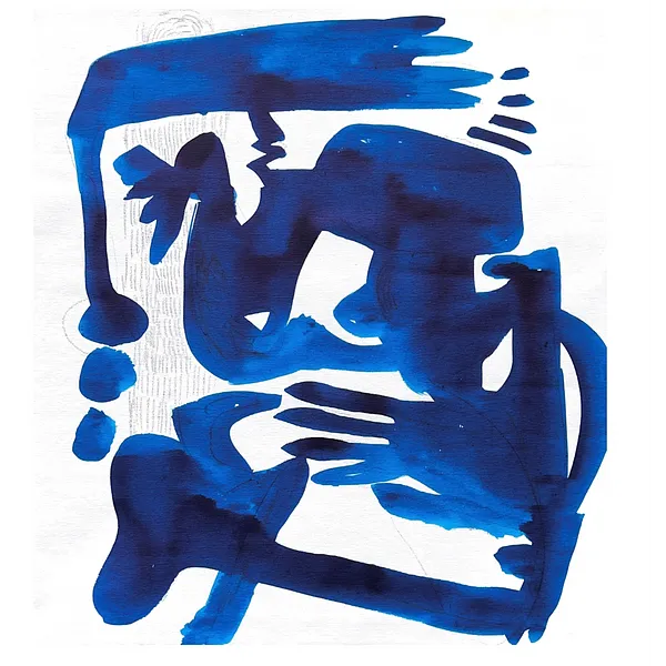 Imagen de hands de Notuko, tamaño: 40x50, hecho de Acrylic , medio Pintura, parte de la serie blue, con un precio de €300