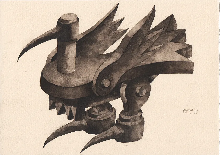 Imagen de весна de Konstantin Zorkin, tamaño: 18,5/25,5 см, hecho de туш, папір, medio Графіка, parte de la serie Весна, con un precio de ₴13300