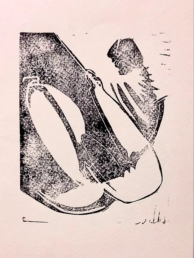 Image of the child in bed by Вікторія Граб, size: 15*21, made of туш, папір, Графіка medium, from Львів, priced at $50