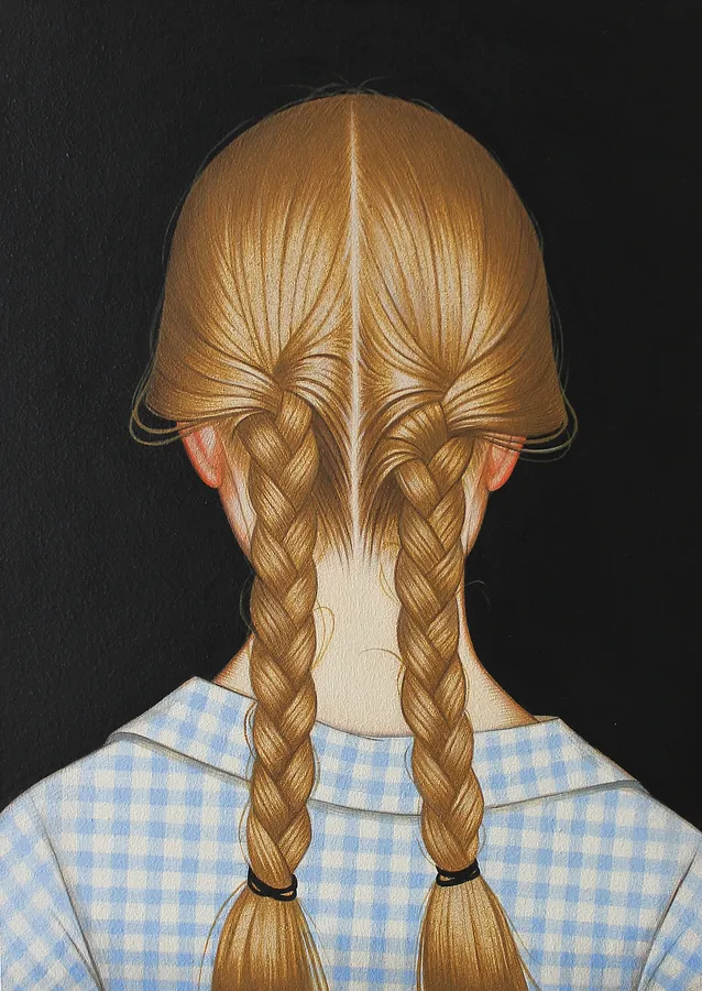 Obraz "Mary Lou" autorstwa Wodostawska Inna, rozmiar: 35x25cm, wykonany z ДВП, акрил, medium Живопис, z Львів, część serii Портрети