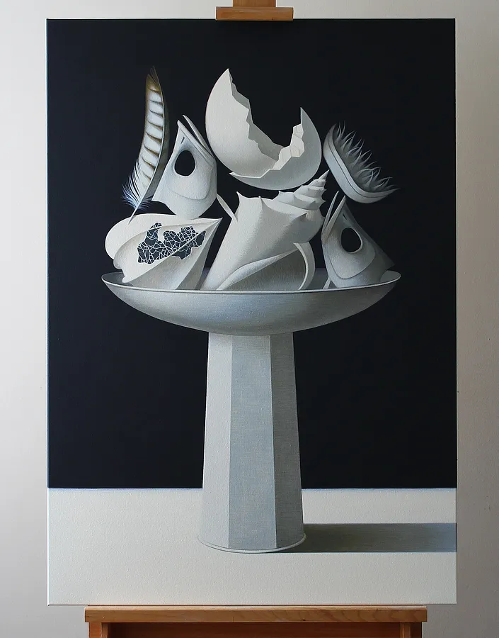 Image of Untitled by Inna Vodostavska, size: 100x70cm, Painting medium, part of the Still lifes series