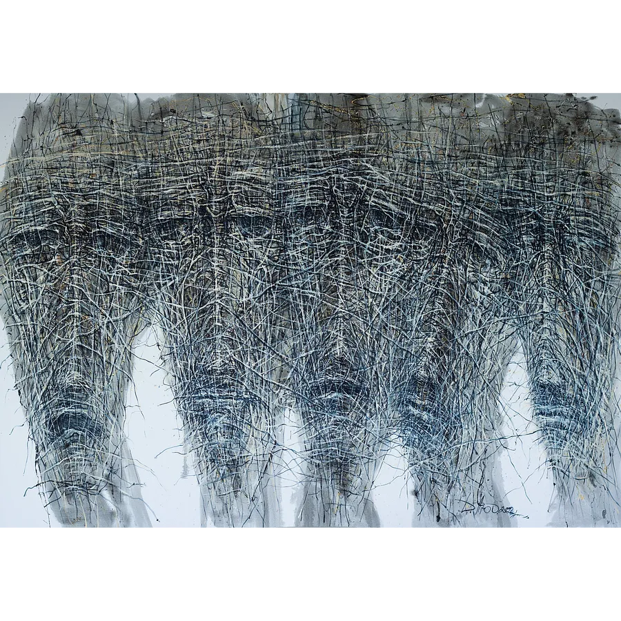 Image of Unity by Liudmyla Davydenko, size: 200х140, made of oil / canvas, Painting medium, part of the Holova/Head series, priced at €5000