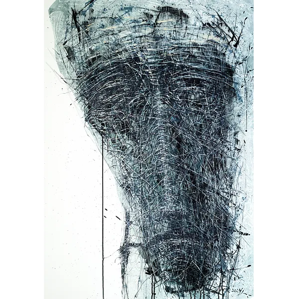Imagen de Head 1 de Liudmyla Davydenko, tamaño: 140x200, hecho de oil/canvas, medio Pintura, parte de la serie Holova/Head, con un precio de €5000