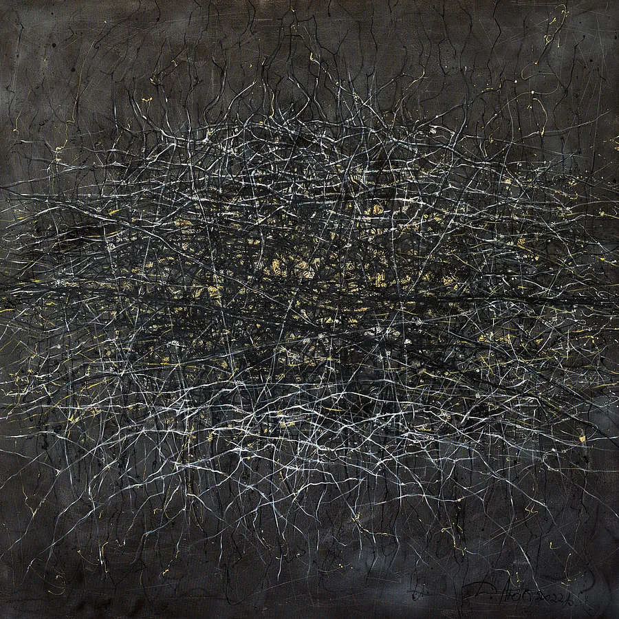 Image of Проникнення 2 by Liudmyla Davydenko, size: 140х140, made of oil/canvas, Painting medium, part of the Isolines series, priced at €3000