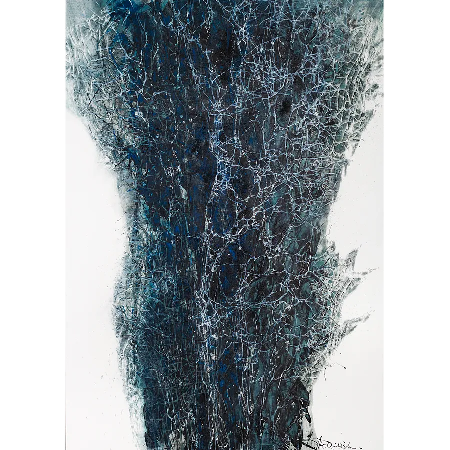 Bild von Power 2 von Ljudmyla Davydenko, Größe: 140x200, hergestellt aus oil/canvas, Malerei Medium, Teil der Isolines Serie, zum Preis von €5000