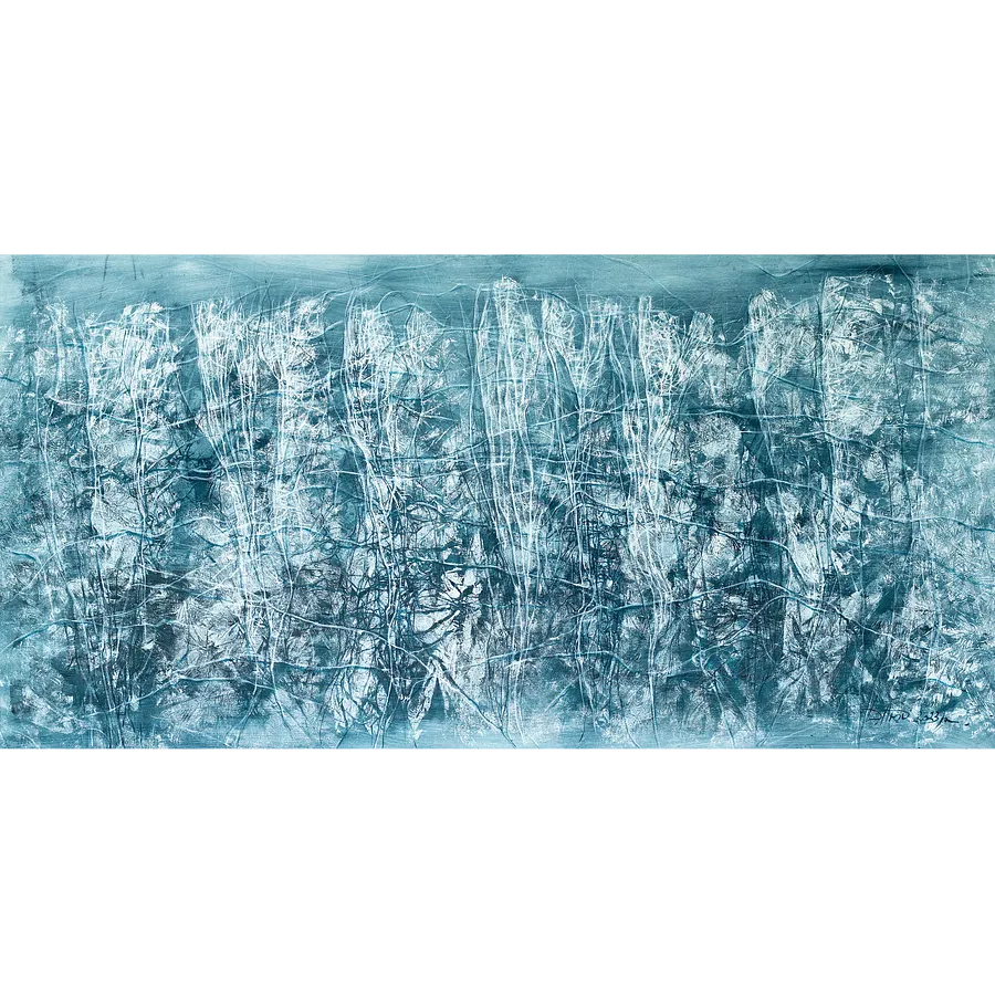 Immagine di Deep water di Liudmyla Davydenko, dimensioni: 200х100, materiali: oil/canvas, medium: Pittura, serie: Rhizome