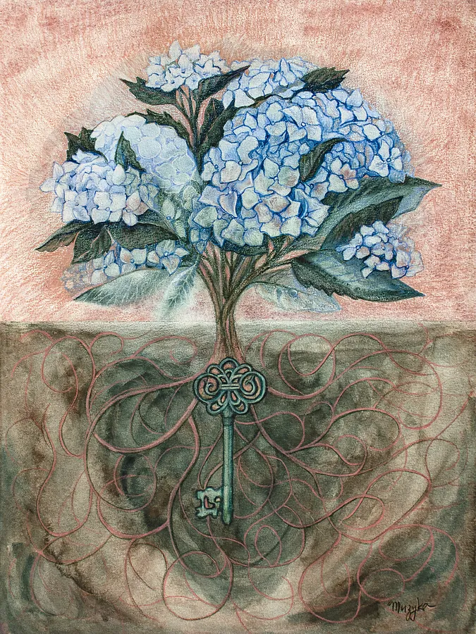 Image of Отруйна by Oksana Muzyka, size: 30*40 см, made of акварель, олівці, Графіка medium, from Київ, part of the Мандри всередину себе series, priced at $300