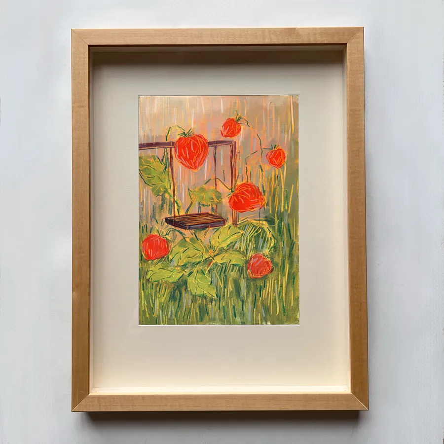 Imagen de Червень de Solomiya Ortynska, tamaño: 20x30, hecho de олія на папері, medio Pintura, de Львів, parte de la serie Календар, con un precio de $100