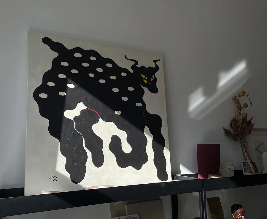 Imagen de Нафта de Marta Leshak, tamaño: 100x100, hecho de акрил, полотно, medio Pintura, de львів, con un precio de $450