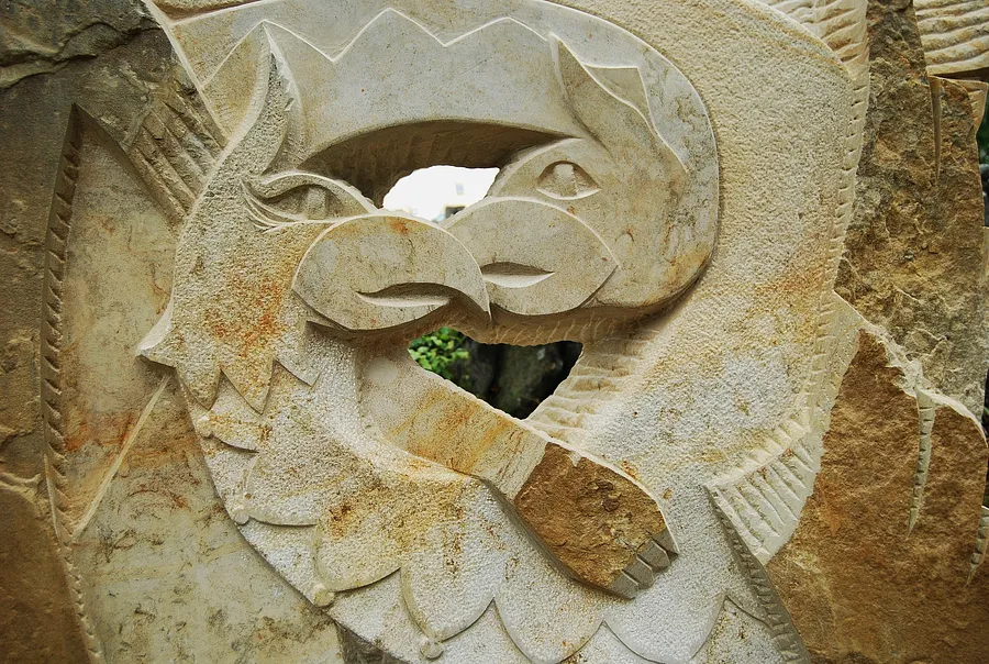 Image of PAINTING by Roman Kykta, size: 1700/1600/300 мм, made of Sandstone, Sculpture Symposiums medium, from village Busha, Yampil district, Vinnytsia region.