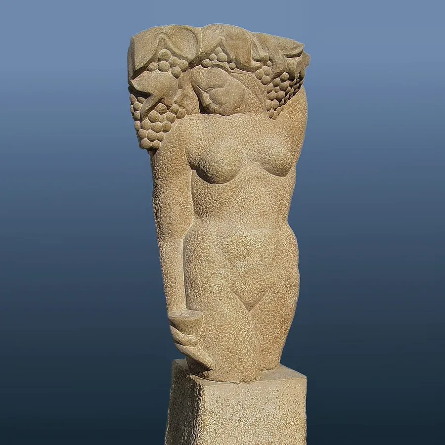 Image of BACCHANTE by Roman Kykta, size: 1500/600/400 мм, made of Sandstone, Sculpture Exhibition Plastic Art medium