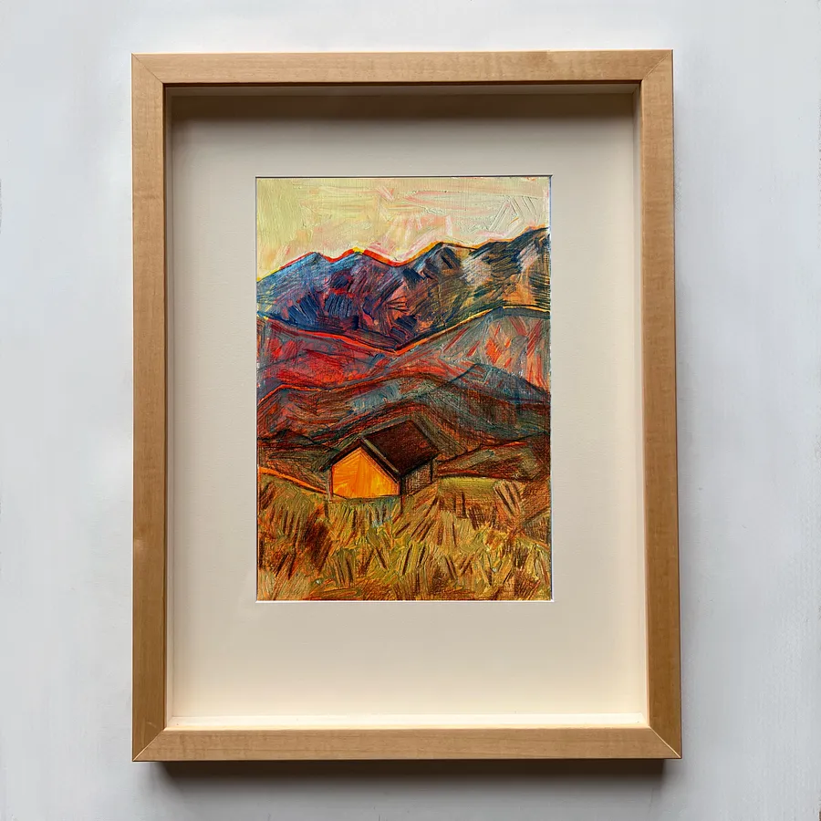 Imagen de Світло de Solomiya Ortynska, tamaño: 20х30 см, hecho de олія на папері, medio Pintura, de Lviv, parte de la serie Про дім, con un precio de $150